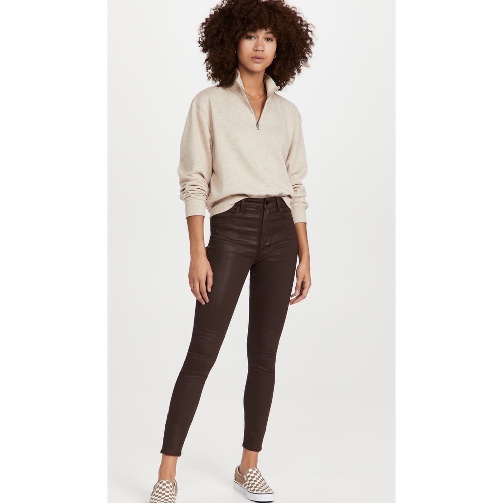 Joes Jeans The Charlie Coated Ankle Jeans Brown | 25